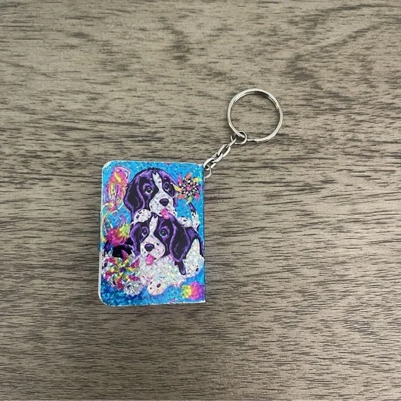 Lisa Frank Mini Notebook Keychain - Picture 2 of 4